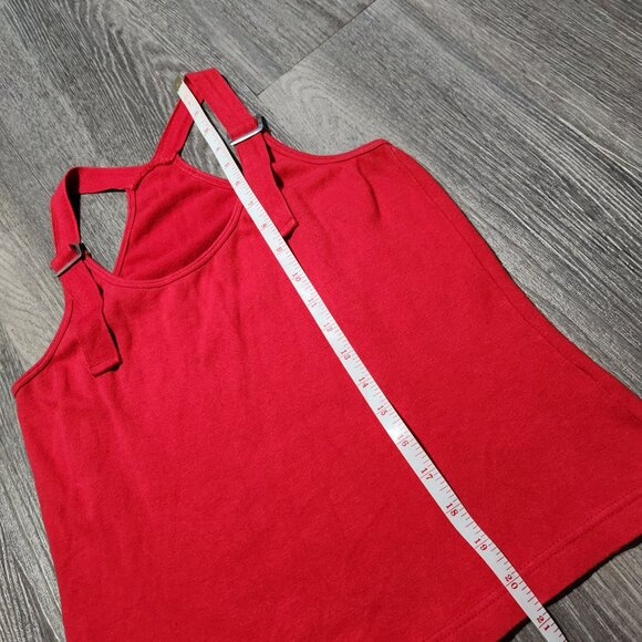 Vintage Y2K red tank top ✦ halter top with thick adjustable buckle straps - Picture 11 of 11